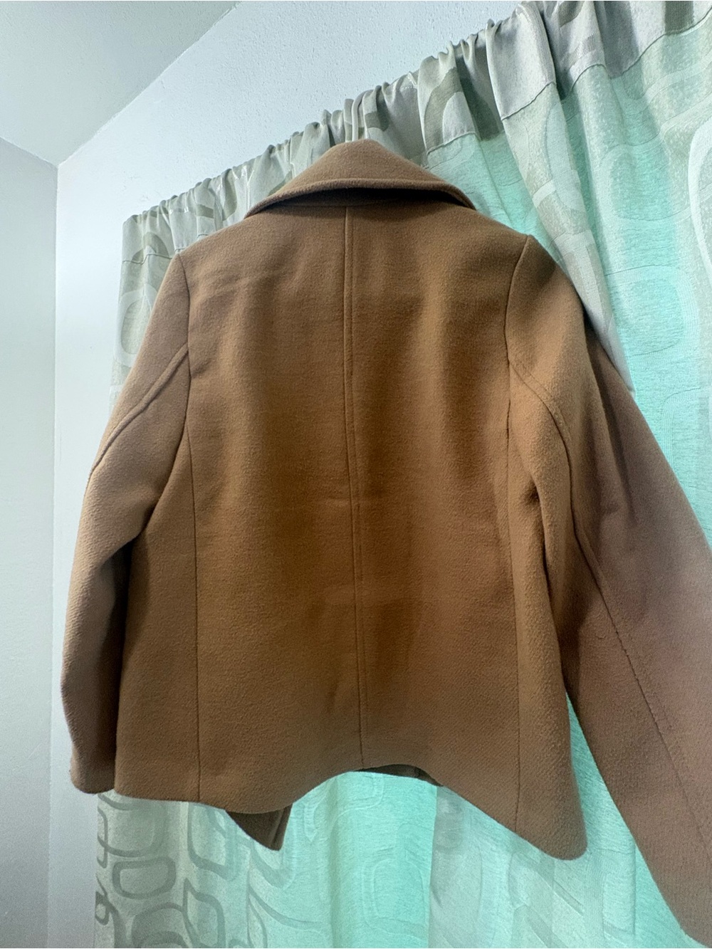 H&M Women's Double-Breasted Pea Coat - Camel Brown - Picture 2 of 3